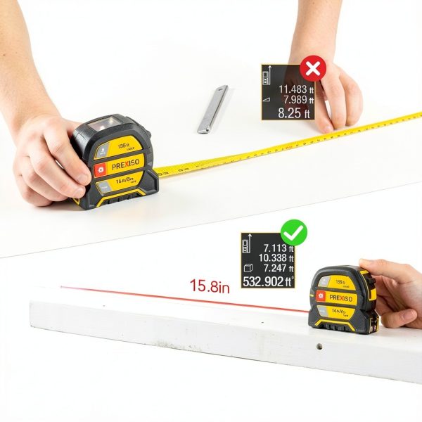 Prexiso Laser Tape Measure 135FT High Accuracy TypeC-1