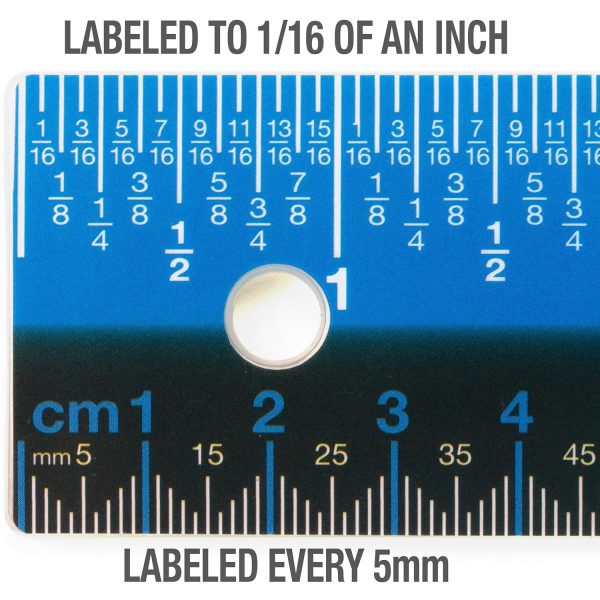 Victor 12 Inch Ruler Plastic Steel Flexible Construction-1