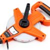 Amazon Basics Measuring Tape Reel Orange 100 Foot Fiberglass-0