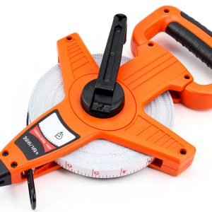Amazon Basics Measuring Tape Reel Orange 100 Foot Fiberglass-0