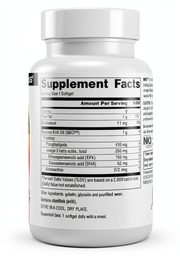 Source Naturals Krill Oil Supplement NKO Omega 3 Softgels-1