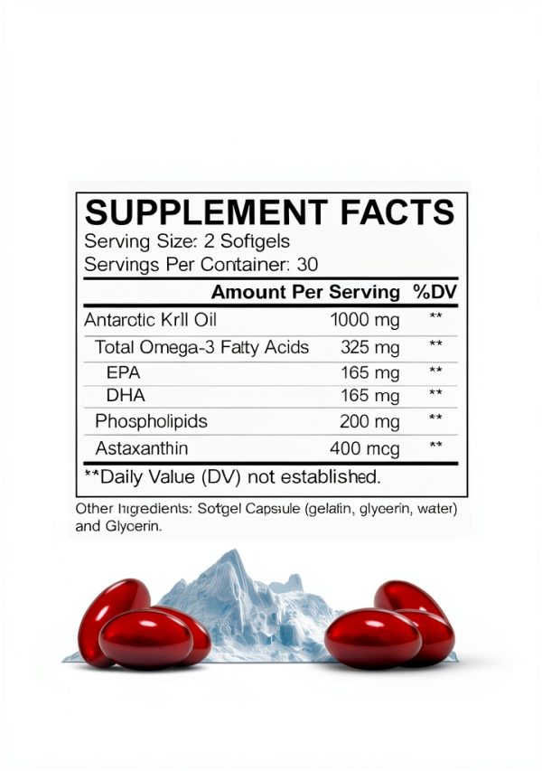 Antarctic Krill Oil Omega 3 Supplements for Brain Joint-5