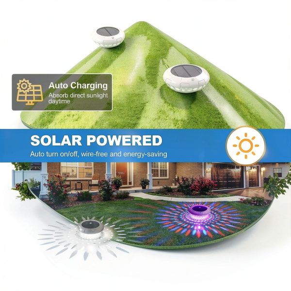 LENONE Solar Floating Pool Lights White Modern LED-1
