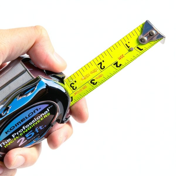 Komelon Tape Measure High Visibility Nylon Blade Slide Lock-5