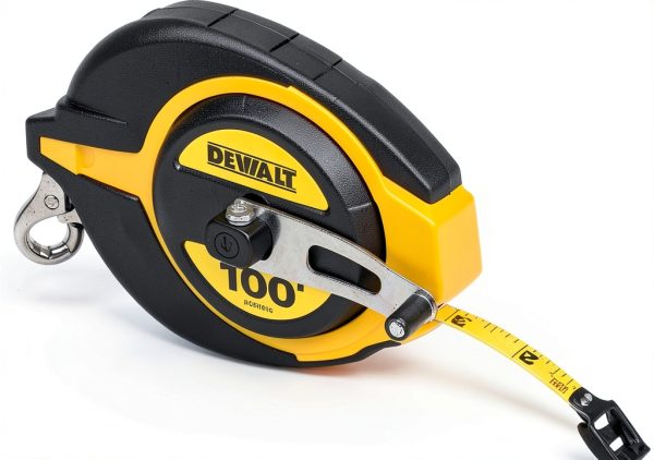 DEWALT Tape Measure 100ft Yellow Durable Rubber Case-3