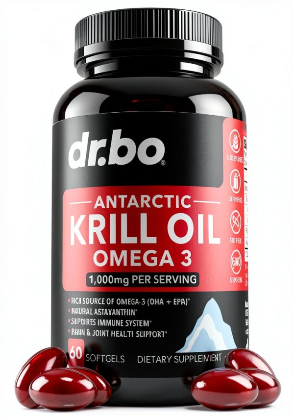 Antarctic Krill Oil Omega 3 Supplements for Brain Joint-0