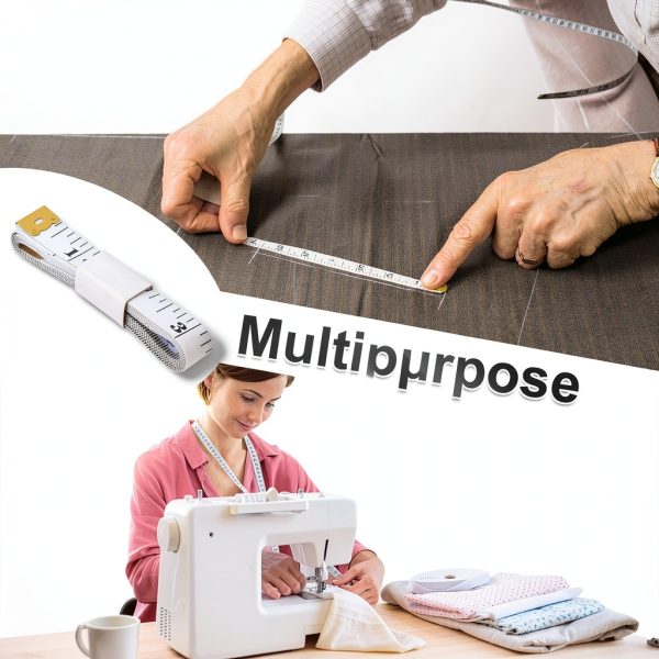 PECULA Body Measuring Tape Retractable Dual Scale Design-5