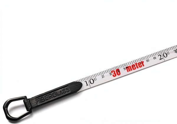 Amazon Basics Measuring Tape Reel Orange 100 Foot Fiberglass-3