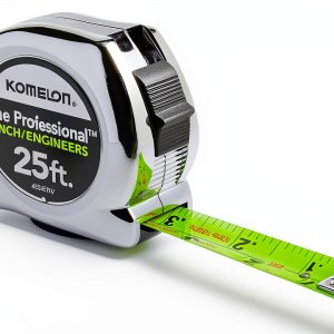 Komelon Tape Measure High Visibility Nylon Blade Slide Lock-0