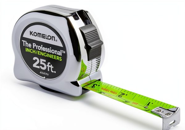 Komelon Tape Measure High Visibility Nylon Blade Slide Lock-0