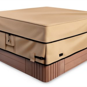 ULTCOVER Hot Tub Cover Brown Polyester Square-0