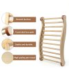 TOLHYUN Sauna Backrest Natural Wood Ergonomic-3
