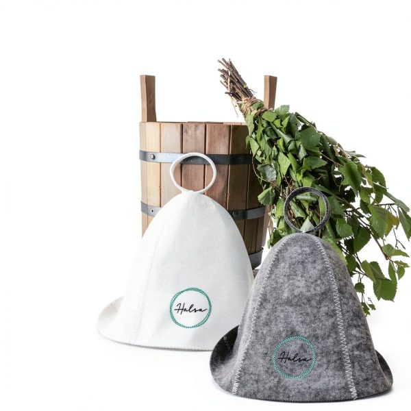 Halsa Sauna Hat 2 Pack – Premium Felt Heat Protection for Men Women-8