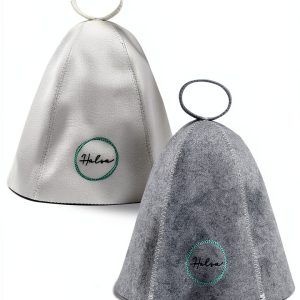 Halsa Sauna Hat 2 Pack – Premium Felt Heat Protection for Men Women-0