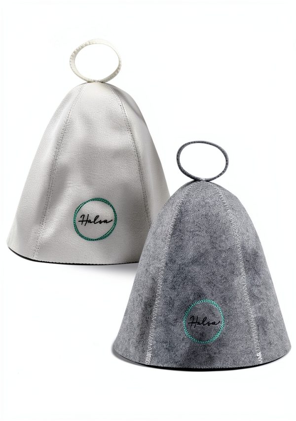 Halsa Sauna Hat 2 Pack – Premium Felt Heat Protection for Men Women-0