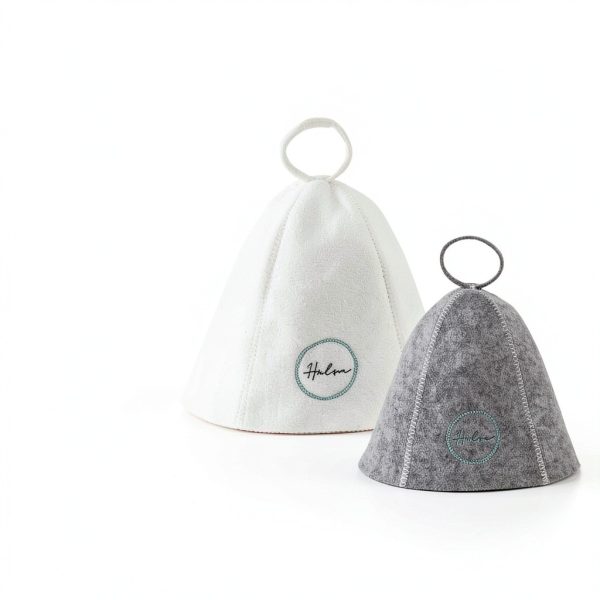 Halsa Sauna Hat 2 Pack – Premium Felt Heat Protection for Men Women-1