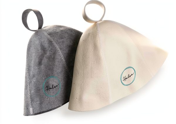 Halsa Sauna Hat 2 Pack – Premium Felt Heat Protection for Men Women-7