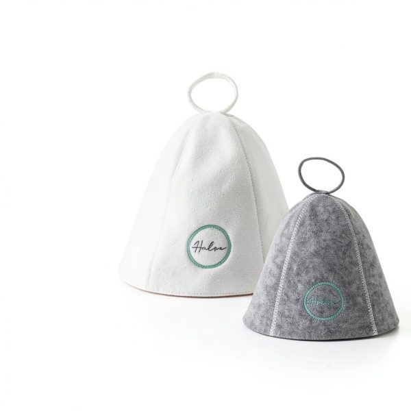 Halsa Sauna Hat 2 Pack – Premium Felt Heat Protection for Men Women-5