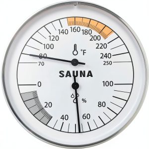 Sauna Thermometer Globotech SAUNA X22 Analog Hygrometer 70-250°F-0