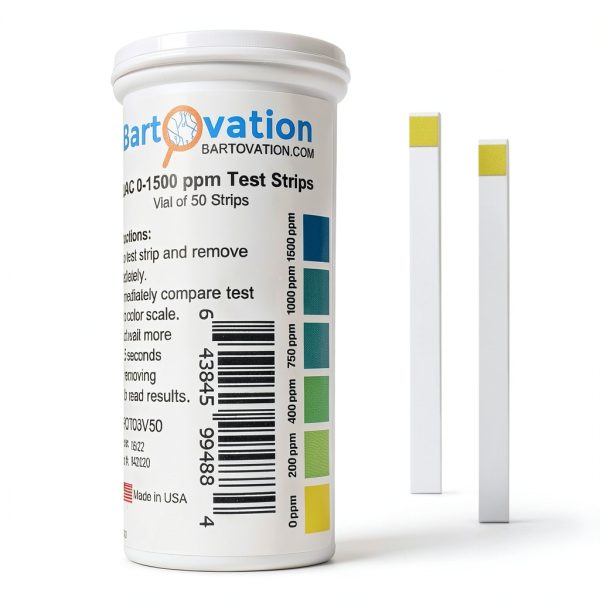pH Test Strips Bartovation High Range QAC Desiccant Vial Pack-0