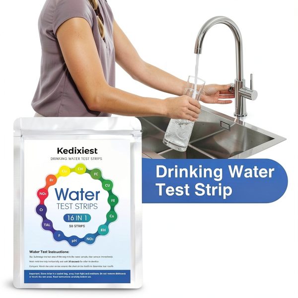 Kedixiest Drinking Water Test Kit 16-in-1 50 Strip Pack for Home and-1