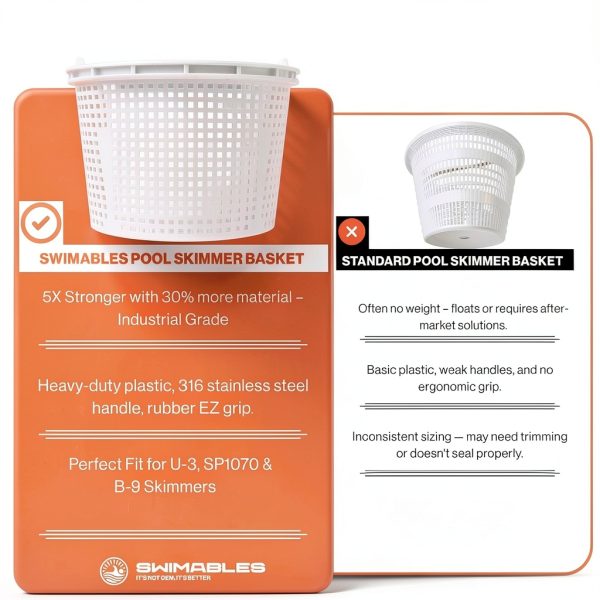 Weighted Pool Skimmer Basket Sina Industries Heavy Duty 30lb SW-91-009-7