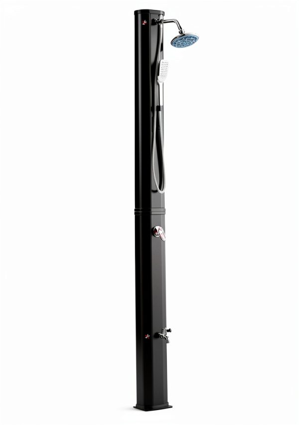 Outdoor Solar Heated Shower 360 Rotating Rainfall Handheld by Outsunny-6