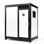 Portable Outdoor Bathroom Pod K2215 by Ibuz.in 7.4x5x8 ft White Navy-0