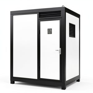 Portable Outdoor Bathroom Pod K2215 by Ibuz.in 7.4x5x8 ft White Navy-0