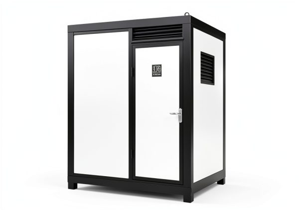 Portable Outdoor Bathroom Pod K2215 by Ibuz.in 7.4x5x8 ft White Navy-0
