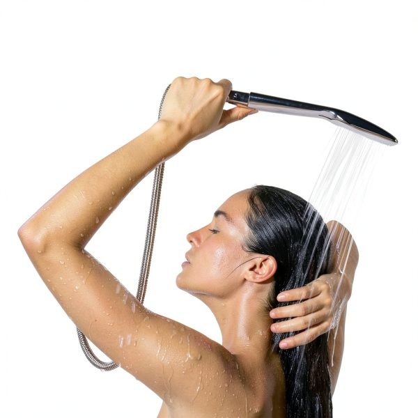 Solar Heated Shower VINGLI 10.6 Gallon with Handheld & Foot Tap-3