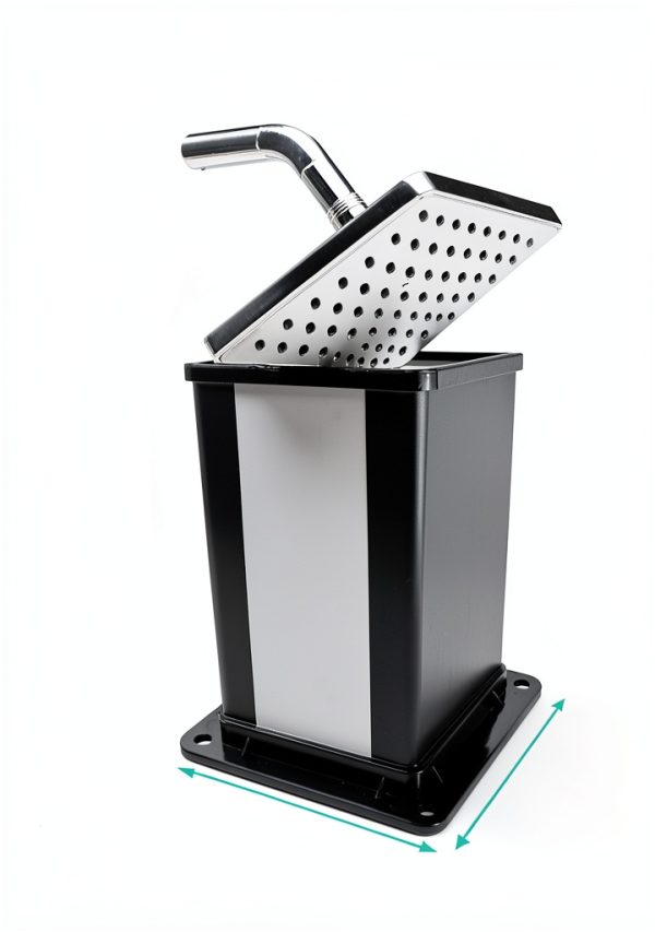 Solar Heated Shower VINGLI 10.6 Gallon with Handheld & Foot Tap-5