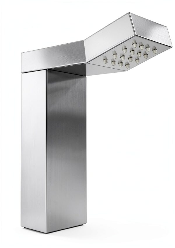 Bondi 316 Marine Grade Stainless Steel Outdoor Shower Panel-No Rust! Perfect for Swimming Pools, Backyards, Beach Houses, Resorts. Hot & Cold Water Connections, Wall Mounted or Freestanding Options.-3