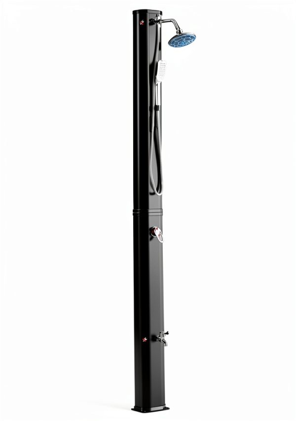 Outdoor Solar Heated Shower 360 Rotating Rainfall Handheld by Outsunny-0
