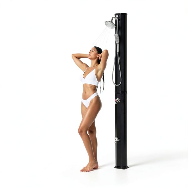 Outdoor Solar Heated Shower 360 Rotating Rainfall Handheld by Outsunny-1
