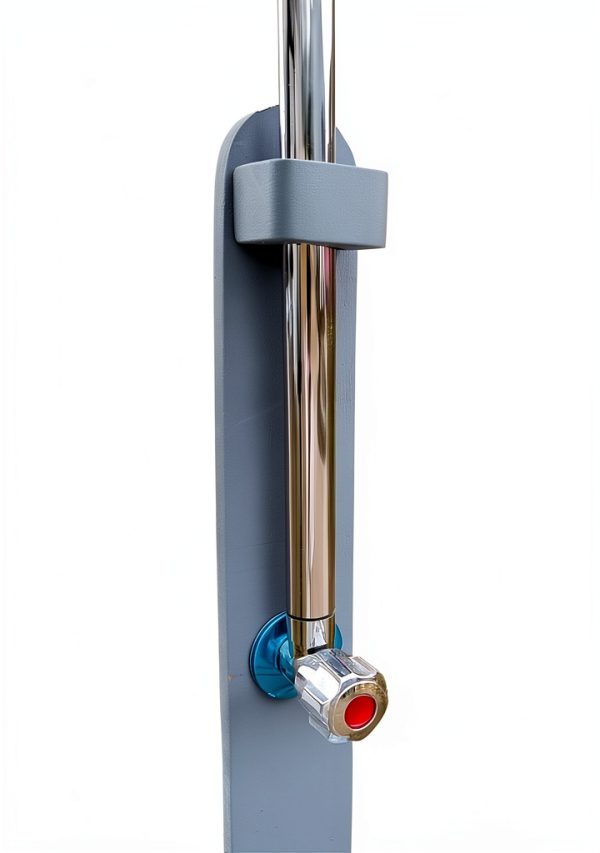 Outdoor Shower TURRIDU Station with Adjustable Pressure Shelf Gray-6