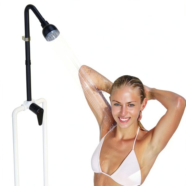 Outdoor Shower Kit Kitpop Matte Black Stainless Steel Wall-Mount Set-8