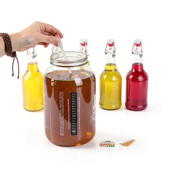 Kombucha pH Test Strips Fermentaholics 15ft Roll 180 1‑inch Strips-2