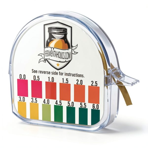 Kombucha pH Test Strips Fermentaholics 15ft Roll 180 1‑inch Strips-0