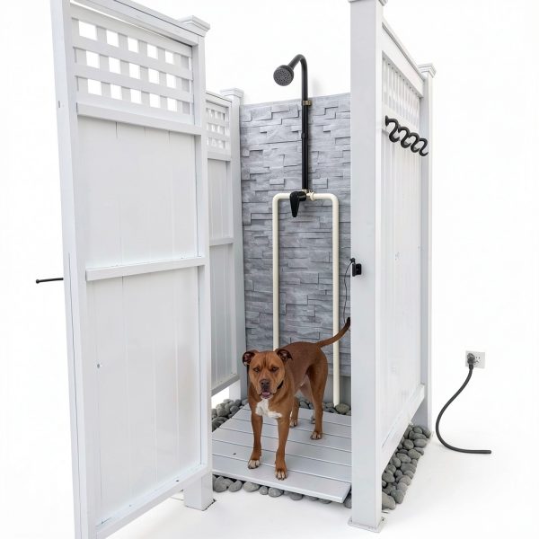 Outdoor Shower Kit Kitpop Matte Black Stainless Steel Wall-Mount Set-7