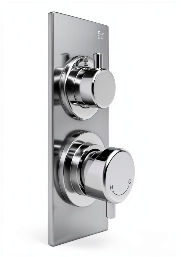 Bondi 316 Marine Grade Stainless Steel Outdoor Shower Panel-No Rust! Perfect for Swimming Pools, Backyards, Beach Houses, Resorts. Hot & Cold Water Connections, Wall Mounted or Freestanding Options.-5