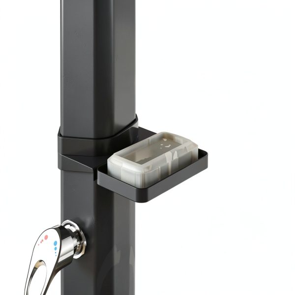 Outsunny 7.1FT Solar Heated Outdoor Shower 9.2 Gal with Rotating Head-4