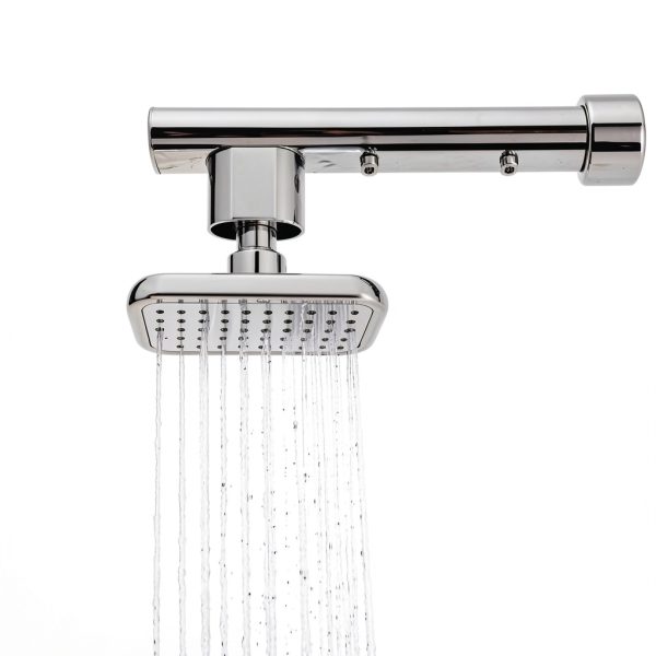 Solar Heated Shower XtremepowerUS 2-Section Outdoor 10 Gallon Black-2