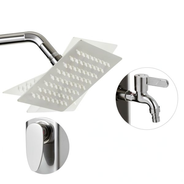Solar Heated Shower TLSUNNY Outdoor Shower with 16 Gallon Capacity and-4