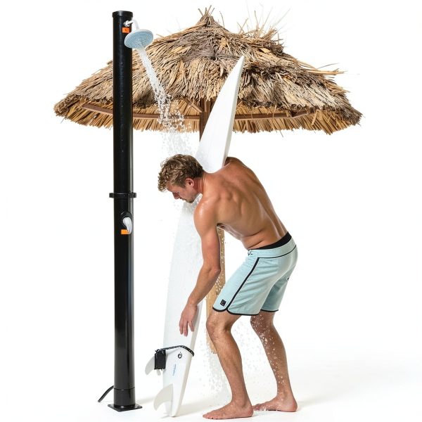 Solar Heated Outdoor Shower Goplus 5.3 Gallon 7.2ft Swivel Head-1