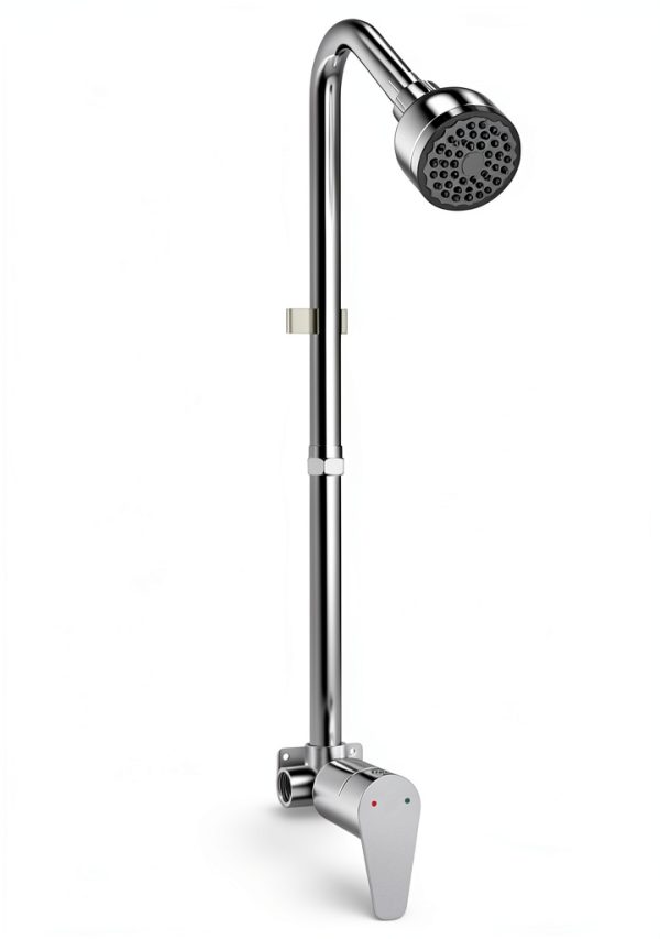 Kitpop Outdoor Shower Kit, Stainless Steel Shower Fixture Combo Set High Pressure Shower Head & Valve Controls, Environmentally Friendly, Outdoor Backyard Poolside Beach Spa, Polished Chrome-6