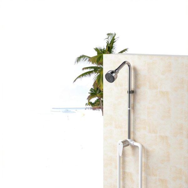 Outdoor Shower Kit Kitpop Brushed Nickel High Pressure Valve KP-OSBN8F-3