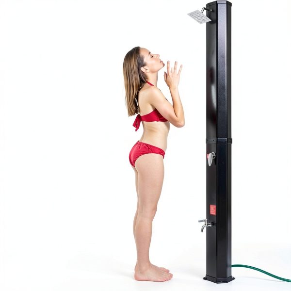Solar Heated Shower TLSUNNY Outdoor Shower with 16 Gallon Capacity and-2