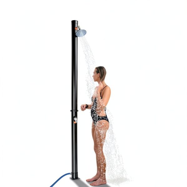 Solar Heated Outdoor Shower Goplus 5.3 Gallon 7.2ft Swivel Head-2