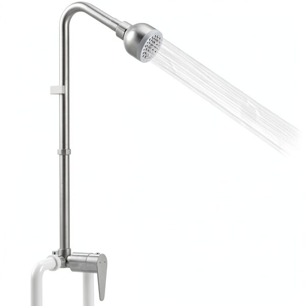 Outdoor Shower Kit Kitpop Brushed Nickel High Pressure Valve KP-OSBN8F-0
